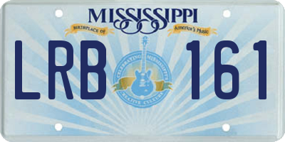 MS license plate LRB161