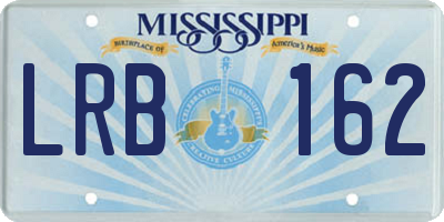 MS license plate LRB162
