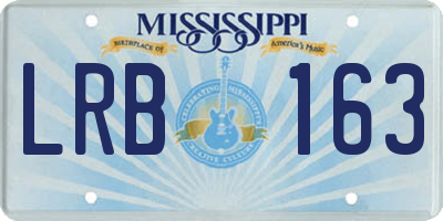 MS license plate LRB163