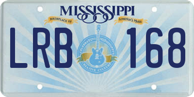 MS license plate LRB168