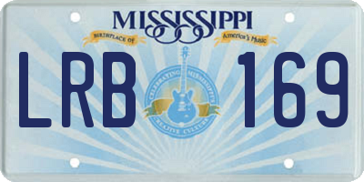 MS license plate LRB169