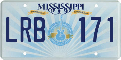 MS license plate LRB171