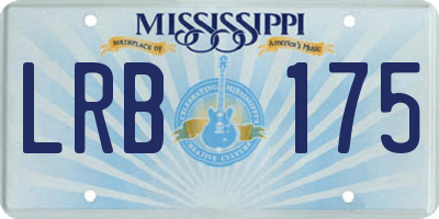 MS license plate LRB175