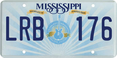 MS license plate LRB176