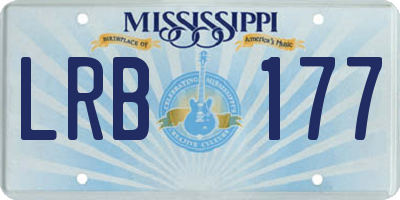 MS license plate LRB177
