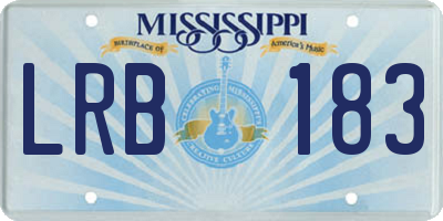 MS license plate LRB183