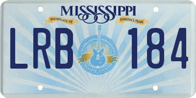 MS license plate LRB184