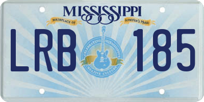 MS license plate LRB185