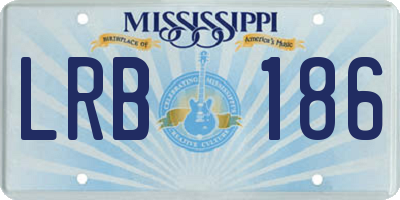 MS license plate LRB186