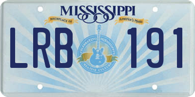 MS license plate LRB191