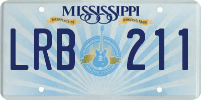 MS license plate LRB211