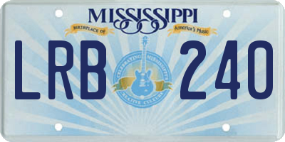 MS license plate LRB240