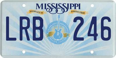 MS license plate LRB246