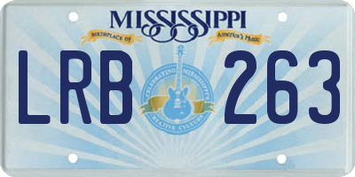 MS license plate LRB263