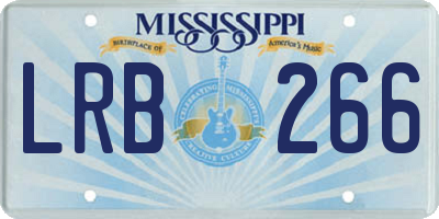 MS license plate LRB266