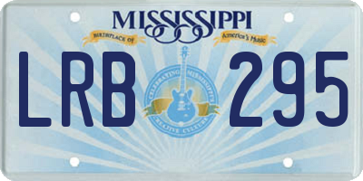 MS license plate LRB295