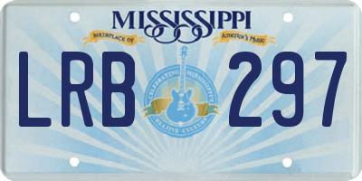 MS license plate LRB297