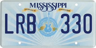 MS license plate LRB330