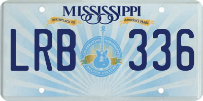 MS license plate LRB336