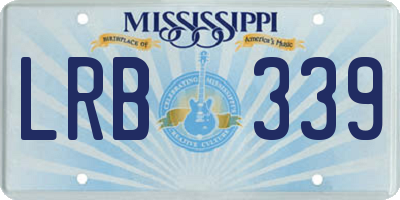 MS license plate LRB339