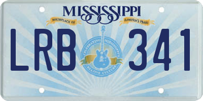 MS license plate LRB341
