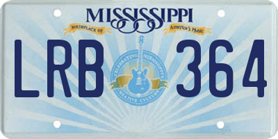 MS license plate LRB364