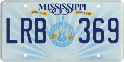 MS license plate LRB369