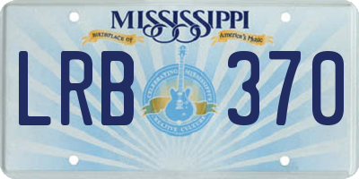 MS license plate LRB370