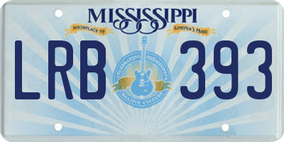 MS license plate LRB393