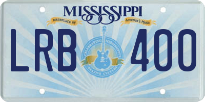 MS license plate LRB400