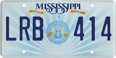 MS license plate LRB414