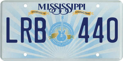MS license plate LRB440