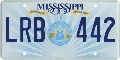 MS license plate LRB442