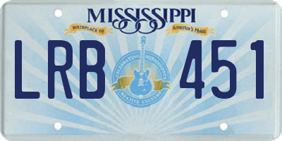 MS license plate LRB451