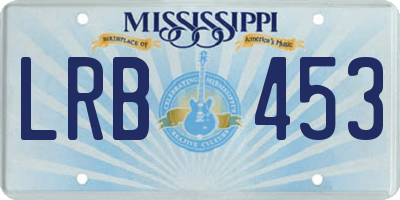 MS license plate LRB453