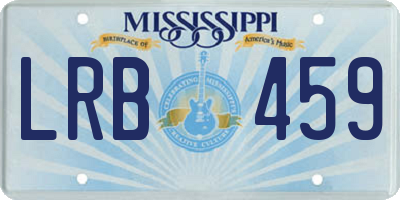 MS license plate LRB459