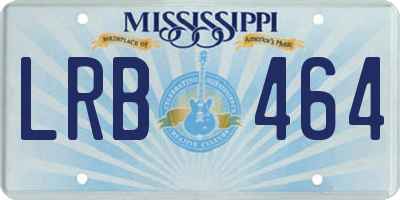 MS license plate LRB464