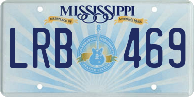 MS license plate LRB469