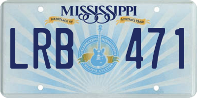 MS license plate LRB471