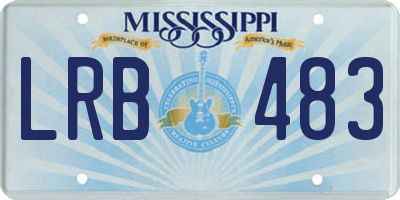 MS license plate LRB483