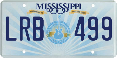 MS license plate LRB499