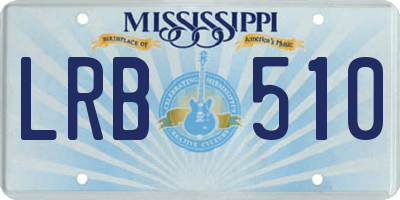 MS license plate LRB510