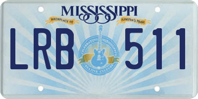 MS license plate LRB511