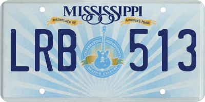 MS license plate LRB513