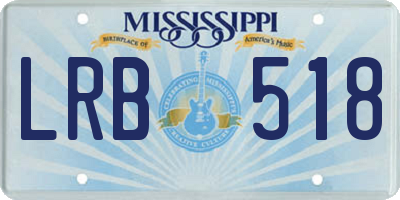 MS license plate LRB518