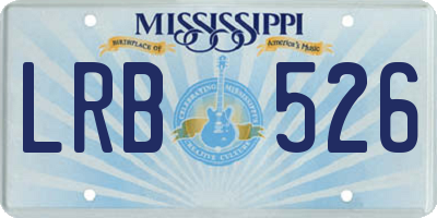 MS license plate LRB526