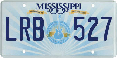 MS license plate LRB527