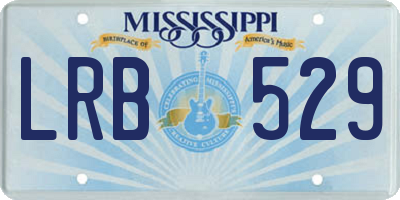 MS license plate LRB529