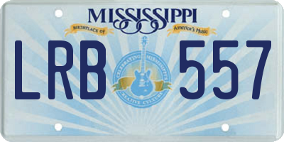 MS license plate LRB557