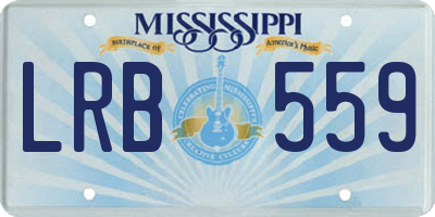 MS license plate LRB559